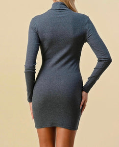 Turtleneck Mini Dresses