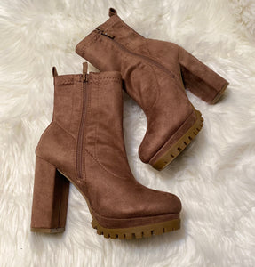 Over The Top Booties (Taupe)